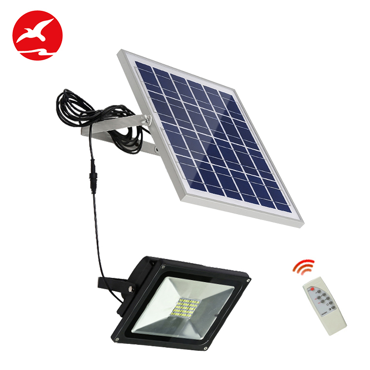 Factory Custom Smd High Lumen Ip65 Outdoor Work Floodlight Led Solar Flood Light