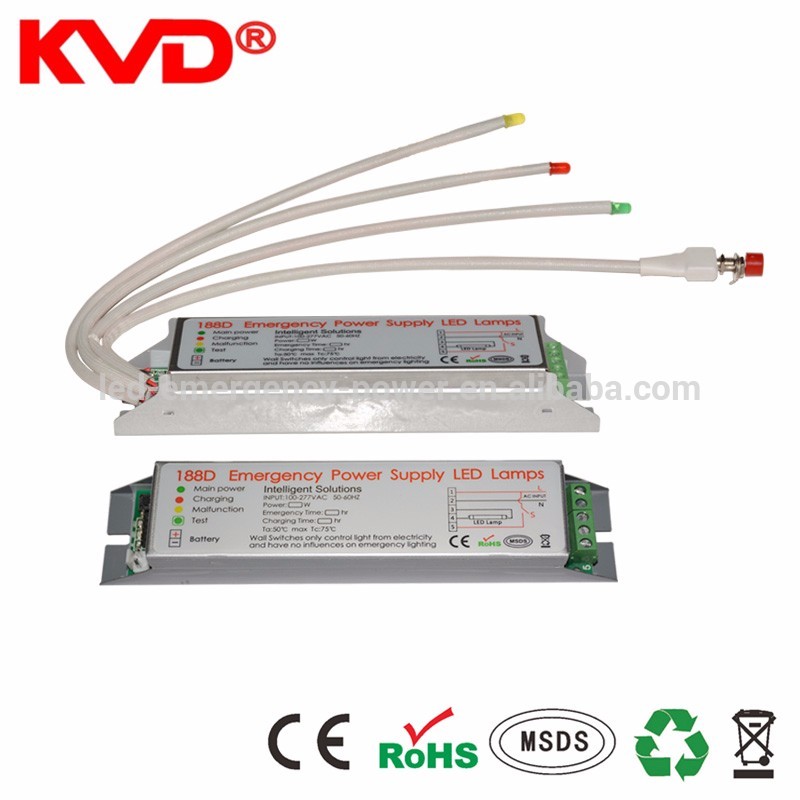 KVD188D LED tube bulb emergency module LED emergency conversion kit full power output LED emergency power pack