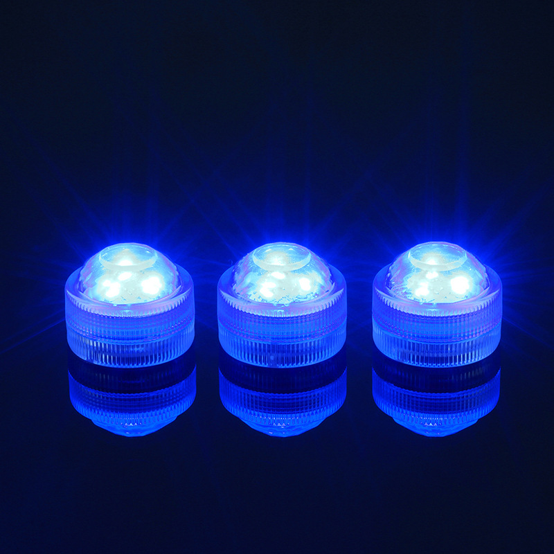 Battery Operated Submersible Candles Waterproof Mini LED Tea Light with Single Bright LED for Flower Vases