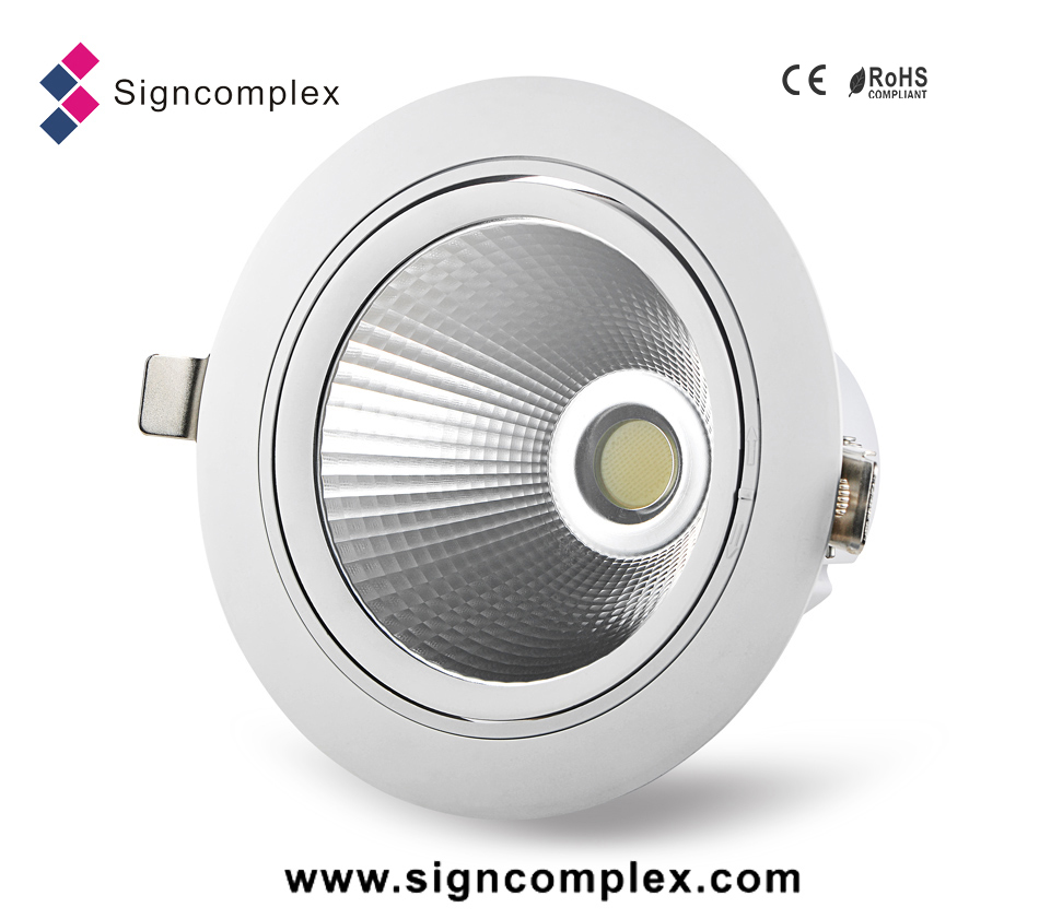 90-100 lm/w led lighting 25w led downlight 12v dc cob led downlight