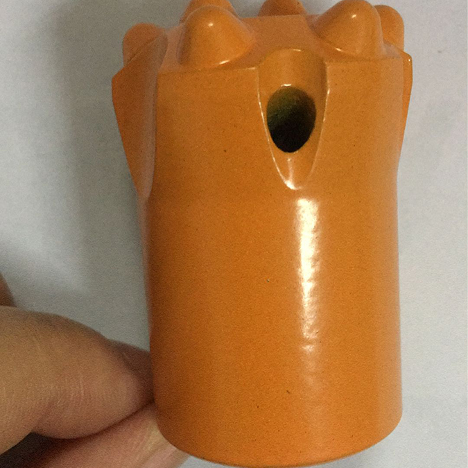 Forging cold pressing tapered drill button bit