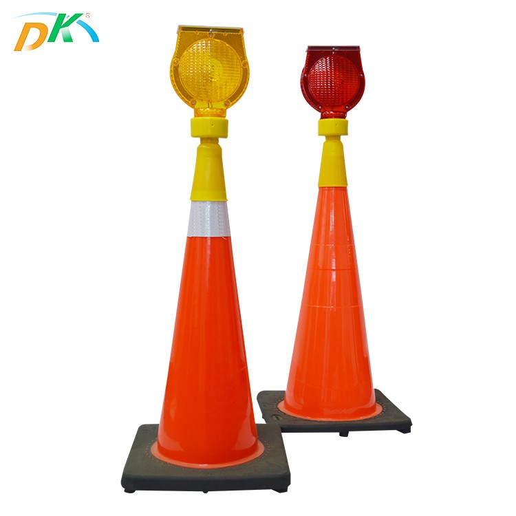 DK LED Waterproof PC Material Traffic Barricade LED Flashing Warning Light Outdoor