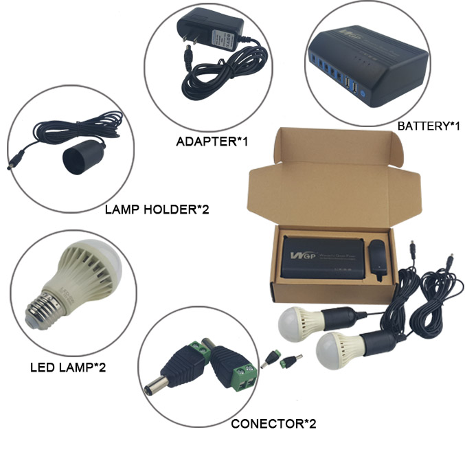 5w rechargeable led emergency light power kit backup lighting