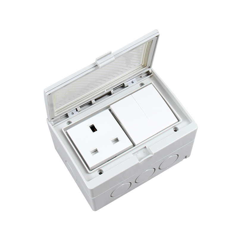 Saipwell Y 250V/13A IP55 Two-Position Single Control English Style Switch Electrical Distribution BoxElectrical Distrib(SPL-S2S)