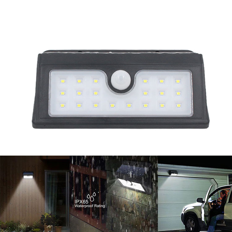 Outdoor Security Light Solar Sensor 20LED Wall Light