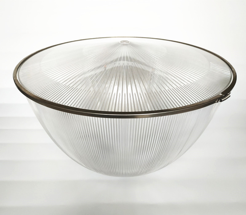 PC bottom cover Diameter 562 mm 22'' PC reflector conical lens with transparent color and line cone shape