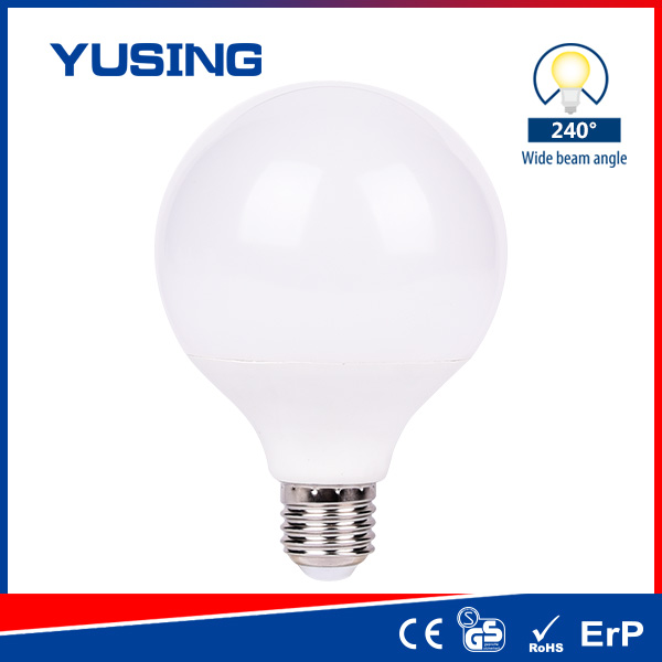 Aluminum And Plastic G95 E27 LED Lamp 12W LED Bulb 12W