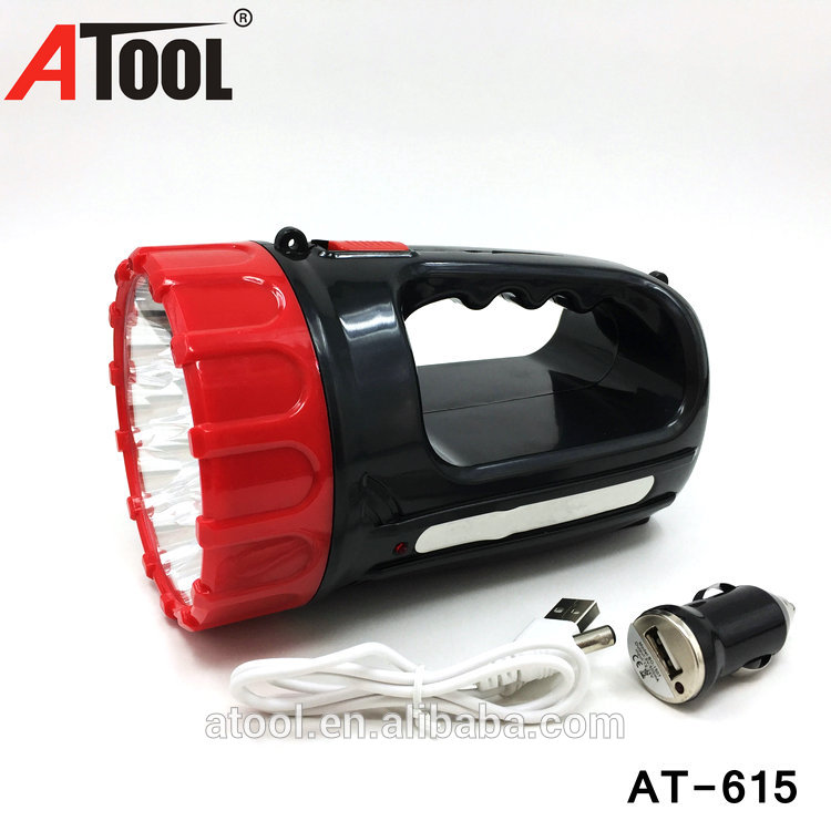 good market brazil plug rechargeable led torch