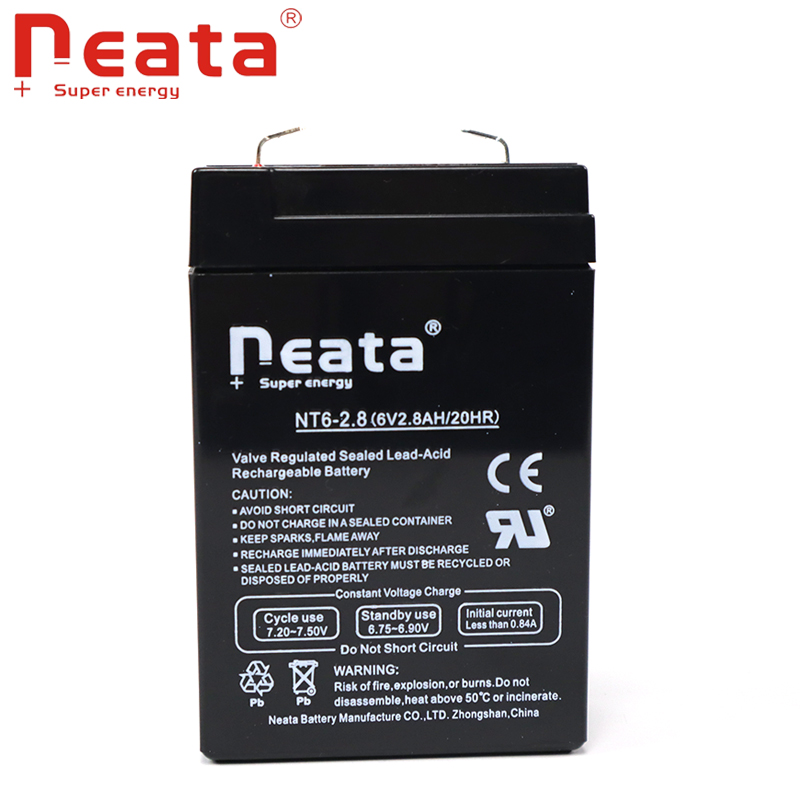 6V 2.8ah small Rechargeable lead acid agm vrla lantern battery