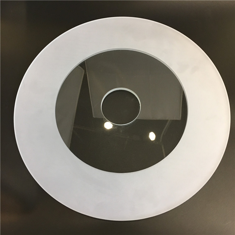 Customized frosted tempered led light panel glass sheet downlight glass cover