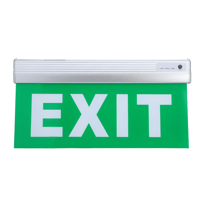 2019 Rechargeable battery backup wall mounted safety led emergency exit sign light with 2 hours running time