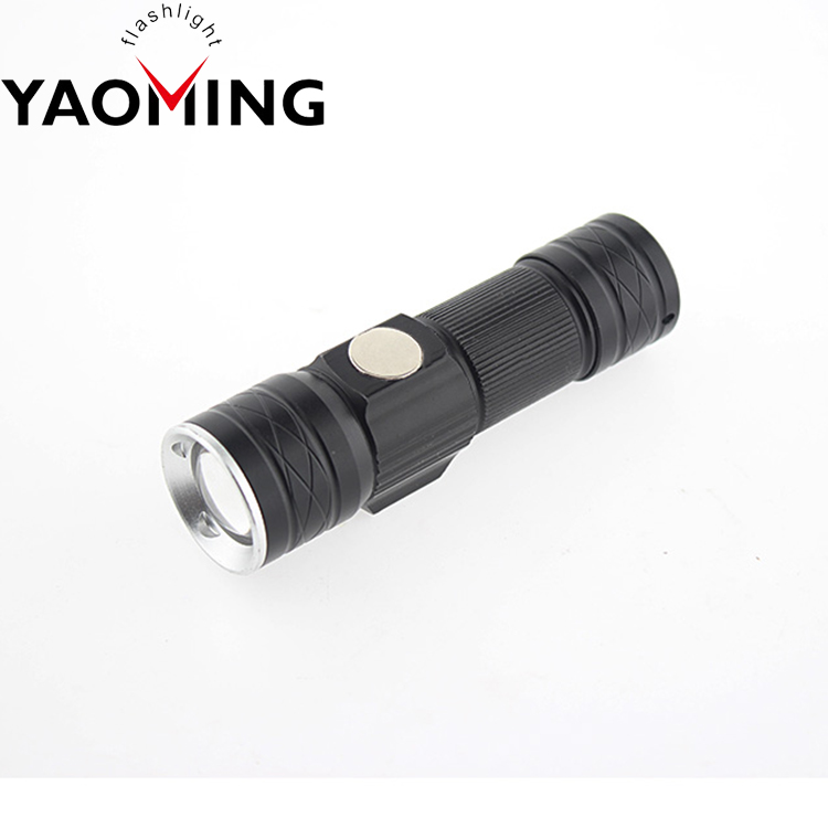 Mini LED Torch USB Rechargeable Flashlight