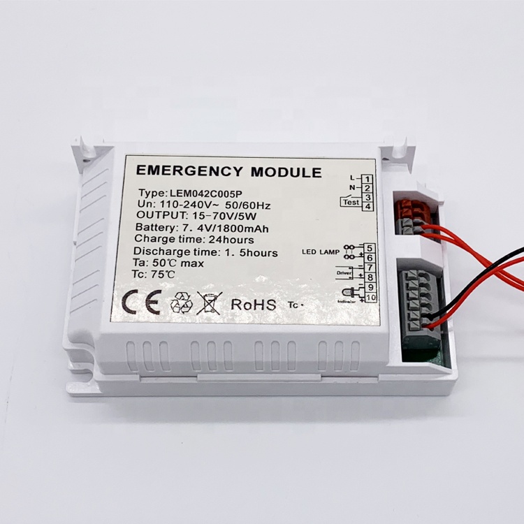 Emergency power supply for LED light