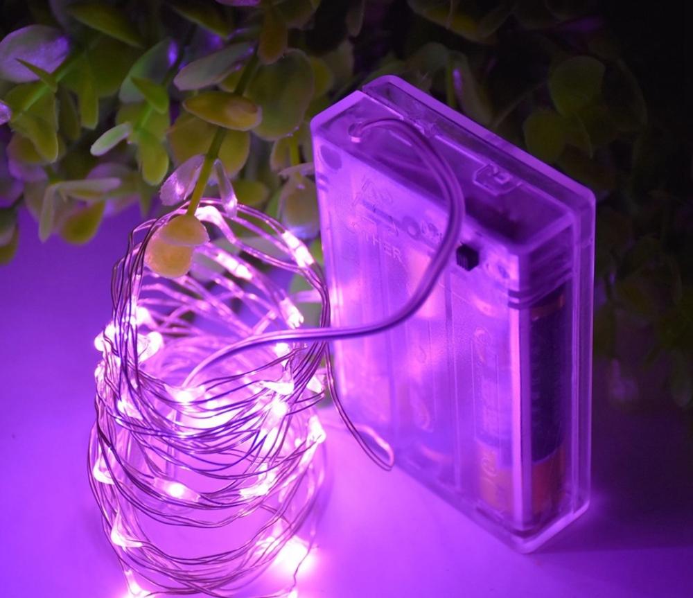 Led Fairy Lights Battery Operated Copper Wire 2m 3m 5m 10m 3AA IP44 Twinkle String Lights for Indoor