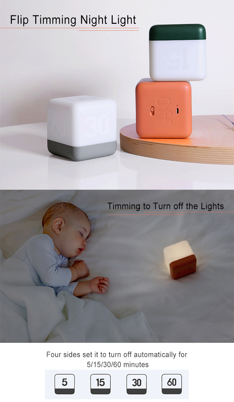 Cute Novel Led light dimmer timer sunrise sunset Flip Sensor hourglass toilet night light Gifts