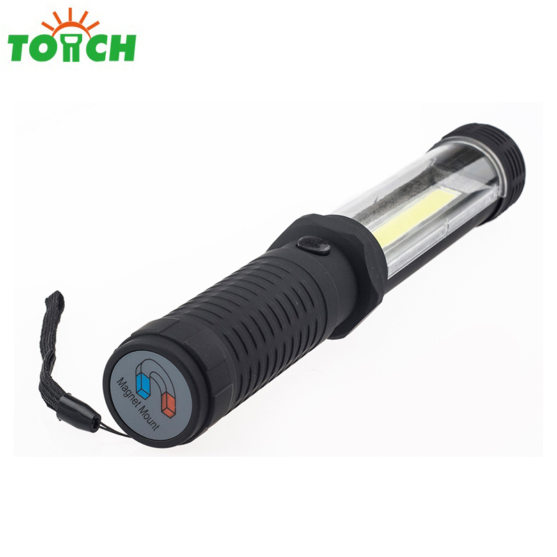 Hot selling plastic cob bulb pen light with magnet