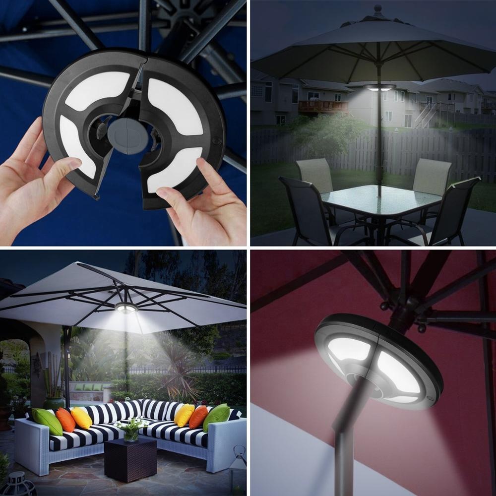 Beach Patio Parasol LED Lights Wireless Outdoor parasol lighting, 2 Mode Brightness With 36 LED for Camping Tents, Garden