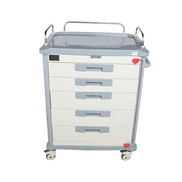 Convenience Emergency trolley Portable  Medical Cart Mobile clinical drug trolley