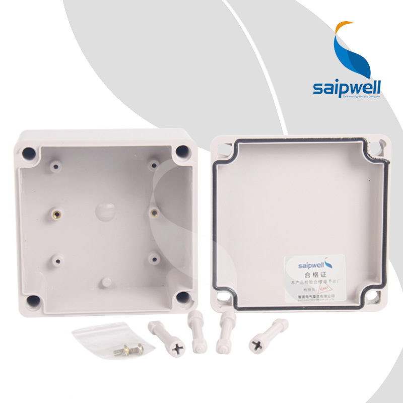 IP66 Waterproof Enclosure Box DS-AG-1212-S(125*125*75mm) caja de paso / Saipwell Junction Box Electronic Rail Din Enclosure