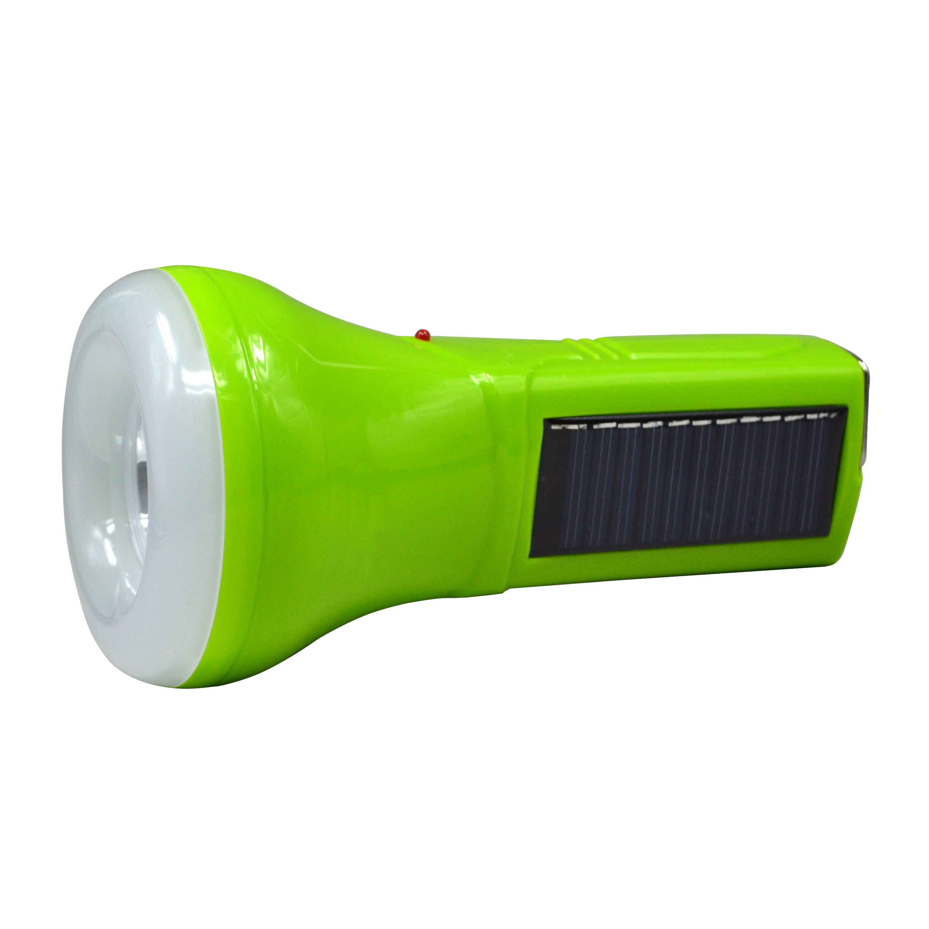 solar rechargeable led torch flashlight with double lamp bead