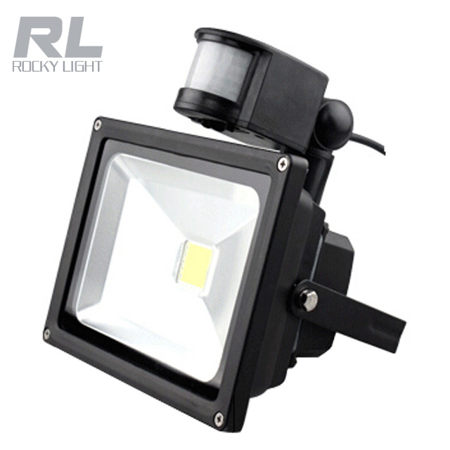 50w led flood light Hot sale infrared PIR motion sensor 20w 30w IC driver LED flood light