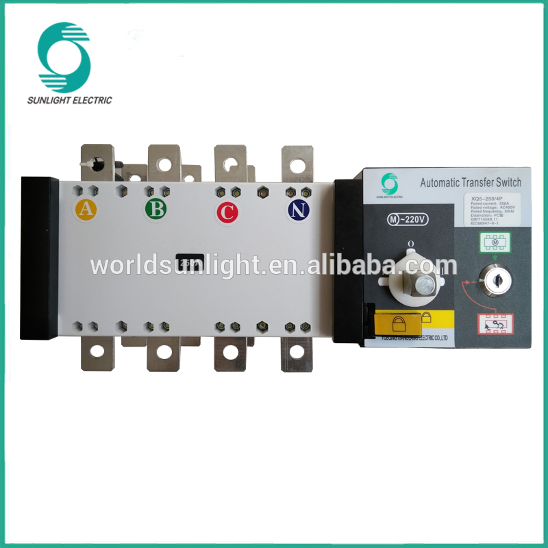 IEC, CCC, CE 3P 4P 100A 160A 250A 630A 1600A 3200A 3 phase dual power Automatic changeover Switch ats