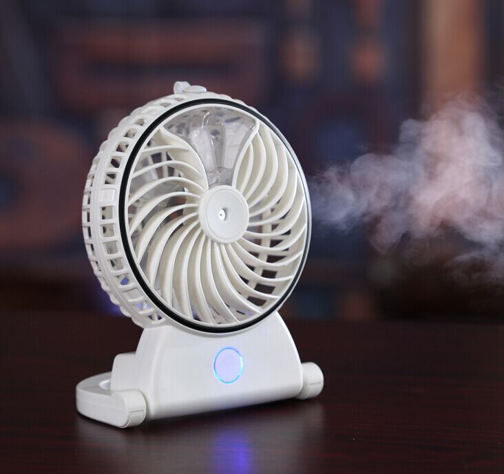 Hot-Sale battery usb rechargeable portable mini fan with humidifier