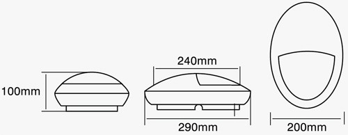 11W IP66 led mini sensor light (PS-ML20L)