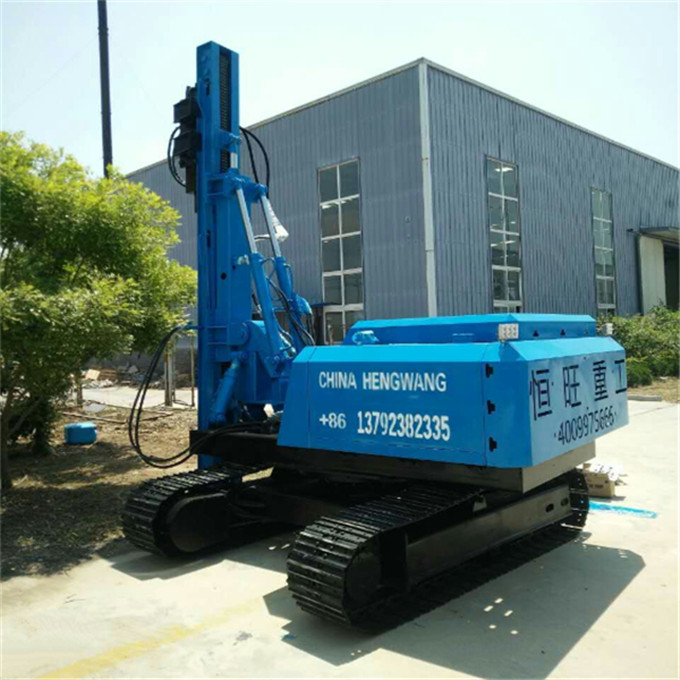 Blasting Hole Drill Machine, DTH Drilling Rig, Crawler Photovoltaic Solar Spiral Pile Drilling