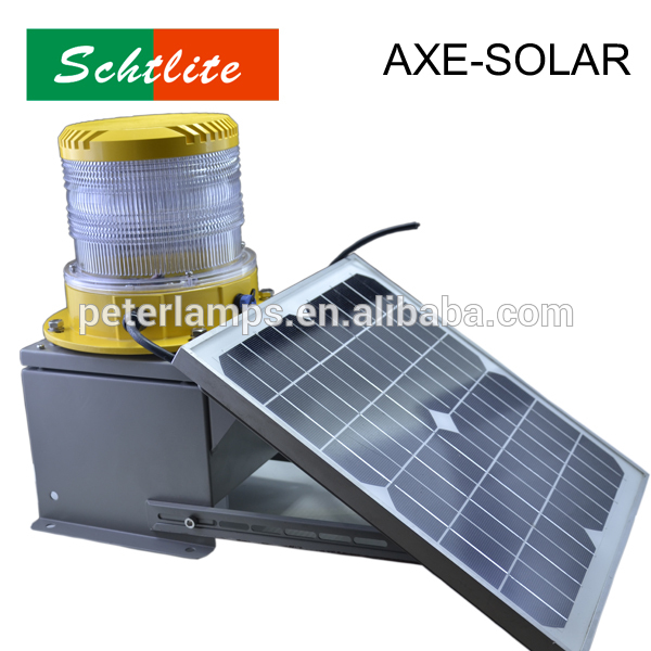 AXE solar LED blue beacon obstruction light