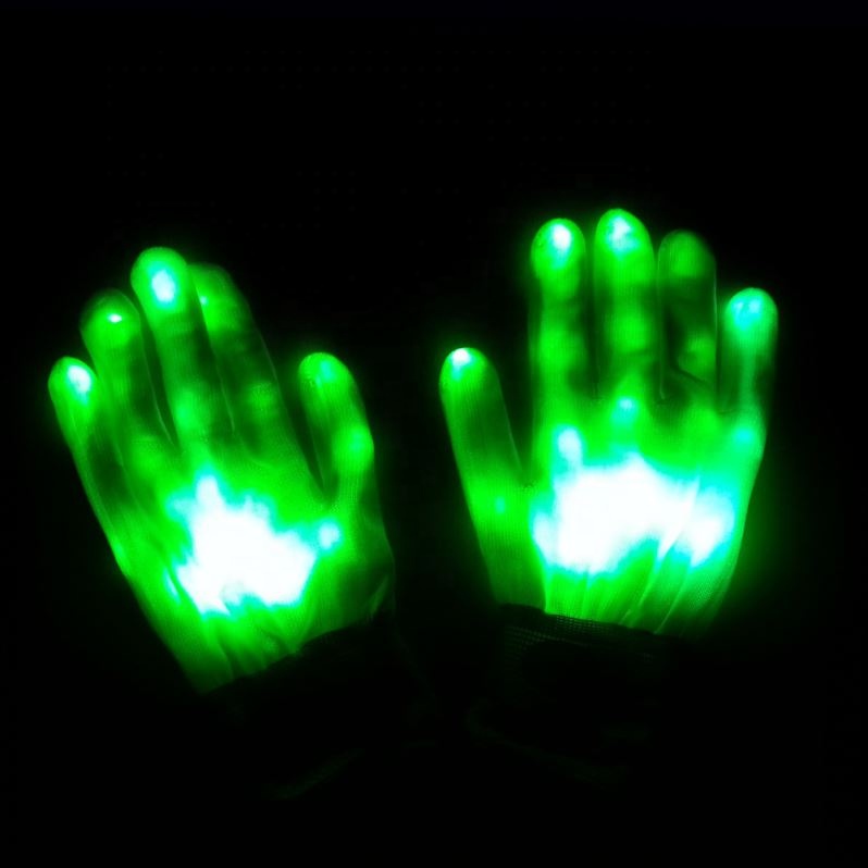 Led Gloves with Colorful Lighting for Party