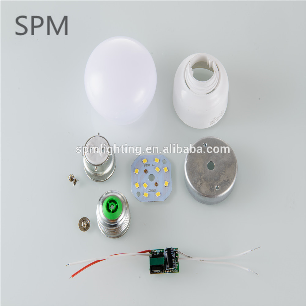 china high quality e27 18w led panel bulb light round skd parts