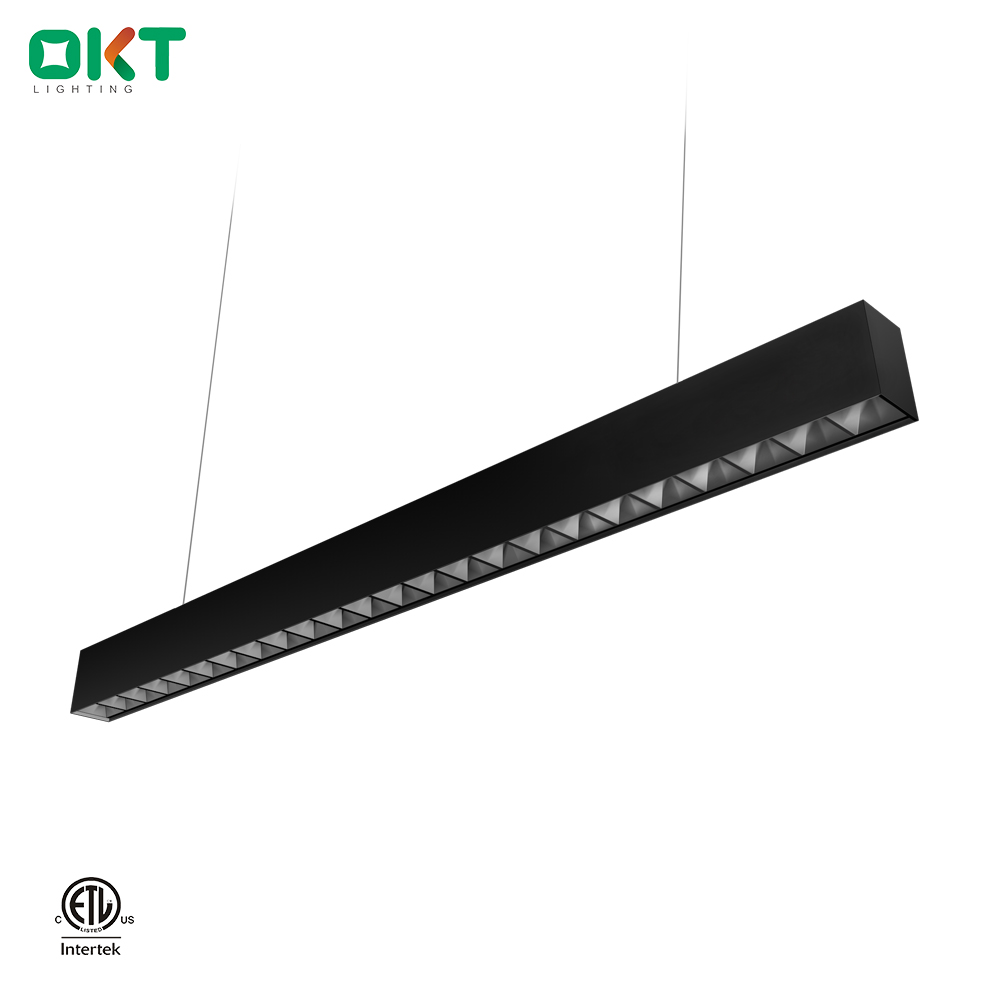 narrow beam modern rectangular pendant light fixture