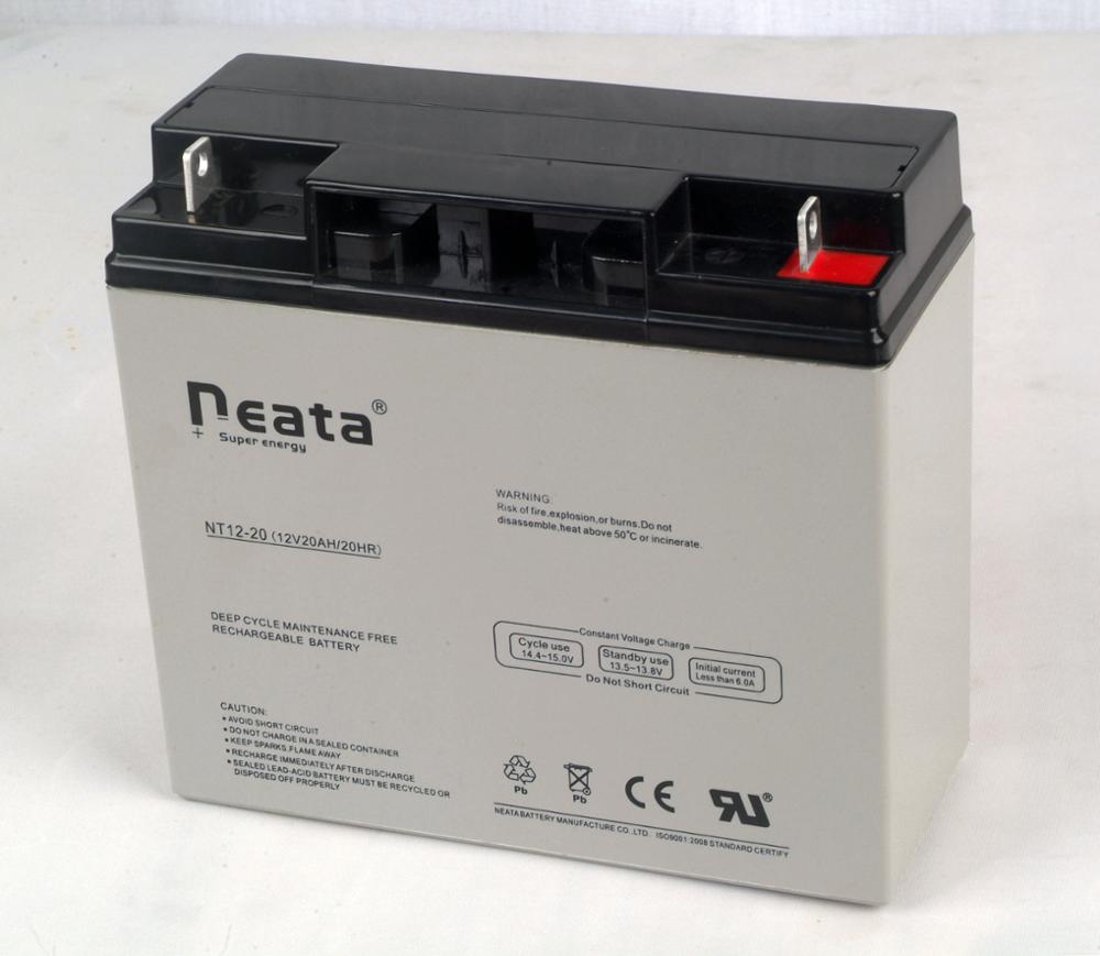 NEATA BATTERY Hot sale battery charger 12v 20ah lead acid battery