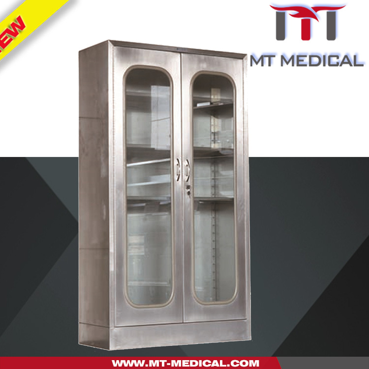 Factory price Hospital furniture cheap stainless steel instrument cabinet MC-10