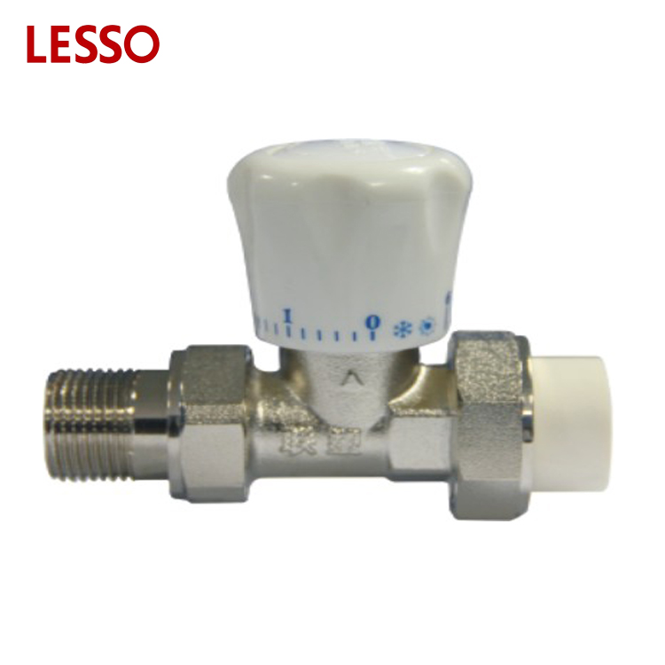 LESSO PPR pipe fitting manual temperature control angle valve manual directional control valve