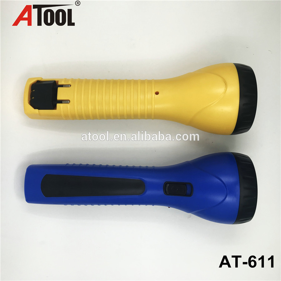 High quality cheap custom led torch flashlight brazil plug torch