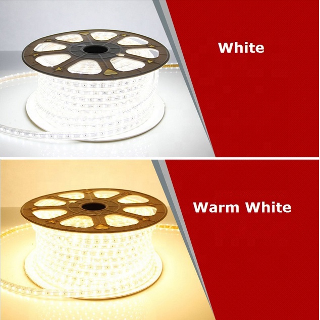 High lumen waterproof AC 110v 220v commercial lighting roll SMD 5050 flexible led strip