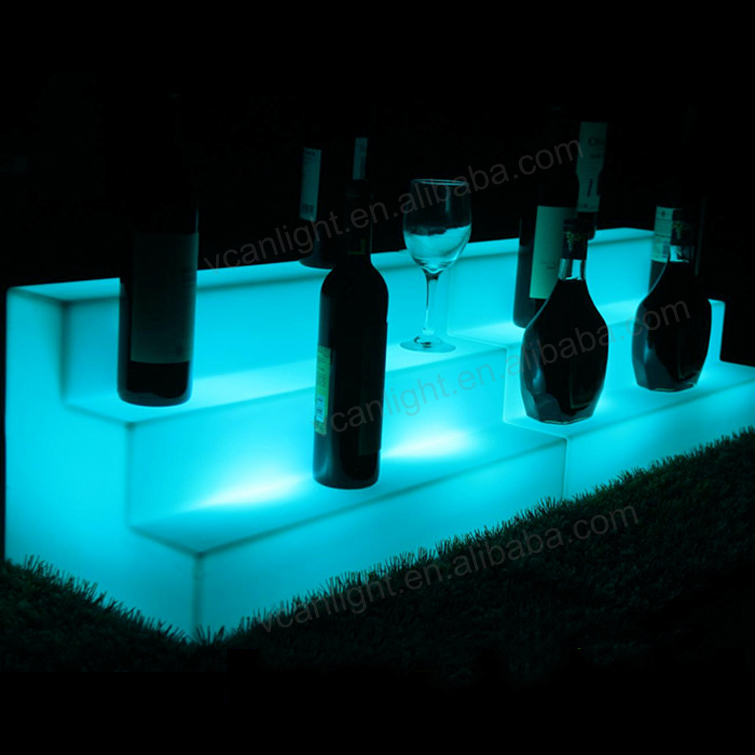 Hot sell led light bottle holder bar shelf