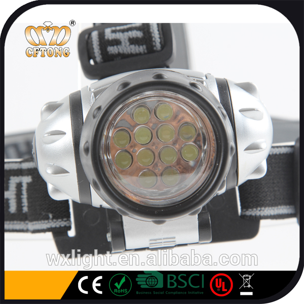 Convenient outdoor sparking medical emergency and beam 12 led headlamp