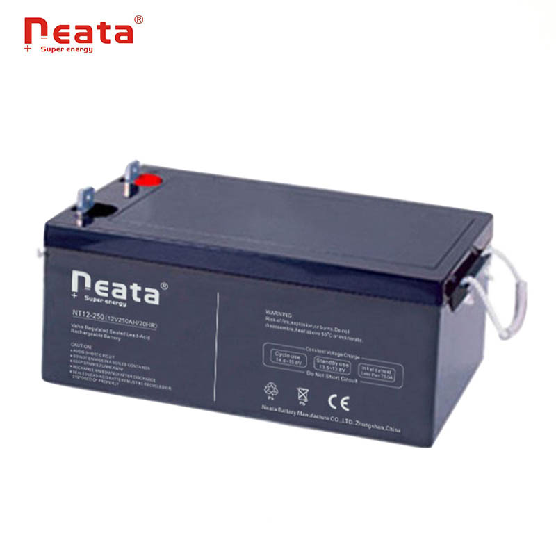 Solar storage batteries Gel 12v 250ah deep cycle lead acid battery for solar power home system