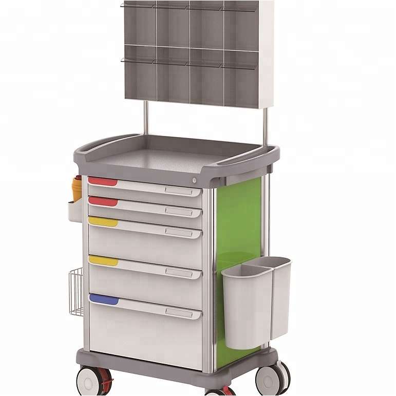 Hospital cheap  medical furniture  abs plastic  cart trolley