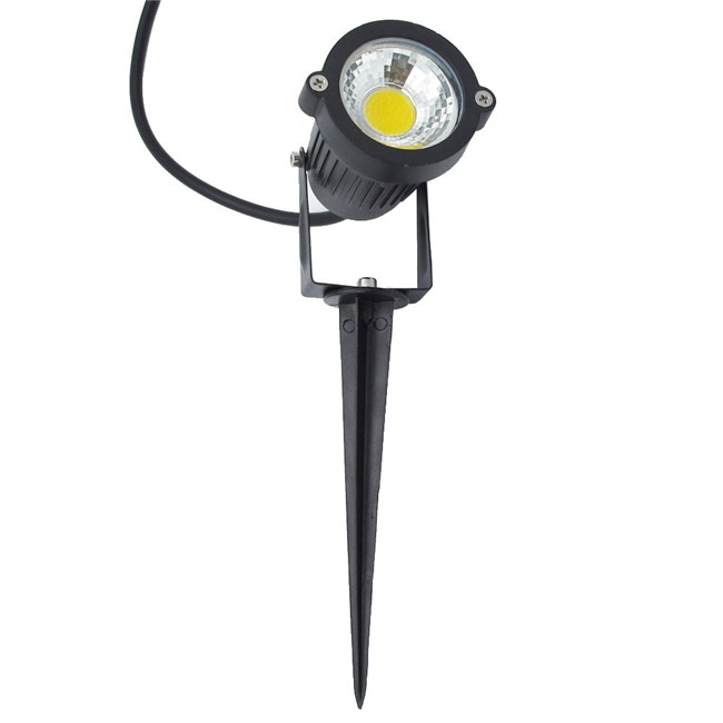 Outdoor 5 Watt Cob Adjustable Angle 350/400 Lumens In Ground Garden Spike LED Light