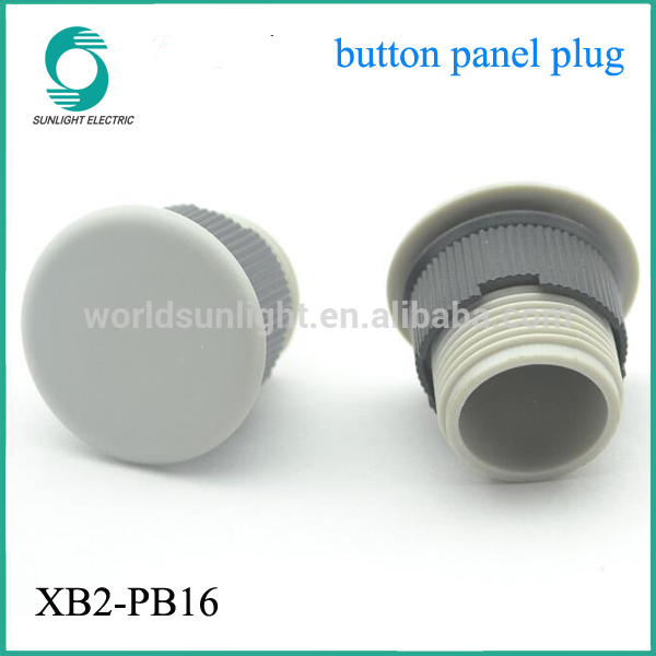 XB2-BP16 16mm series Gray push button switch panel mount cover & indicator plug panel hole plug