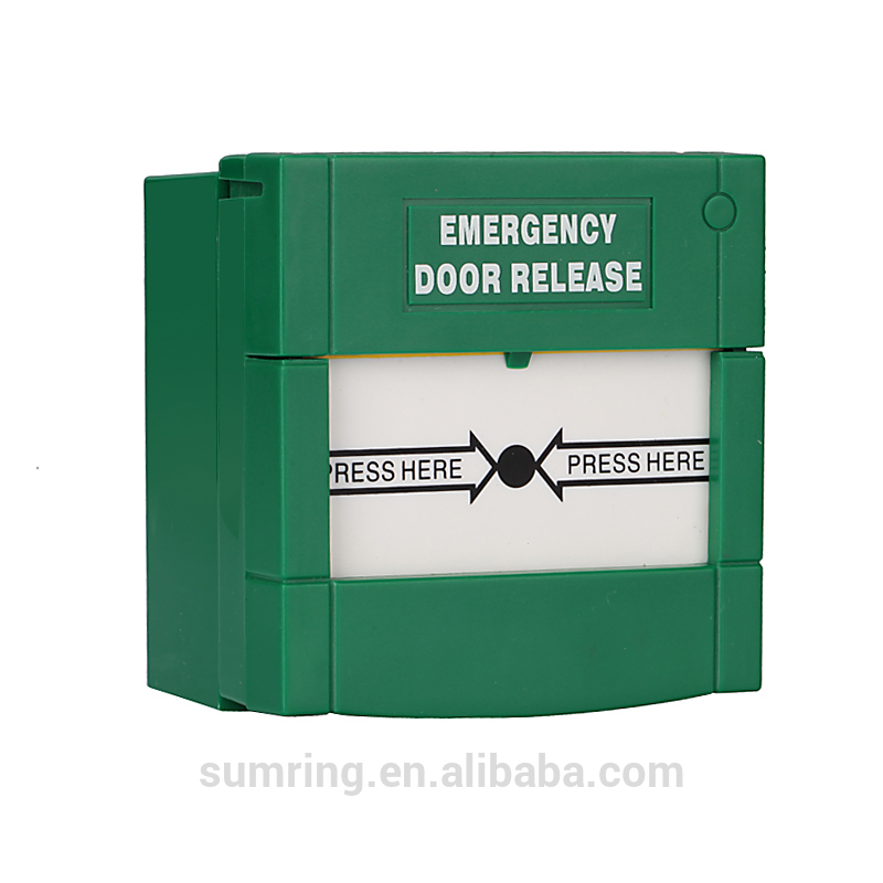 Alarm system square break glass emergency door release manual call point