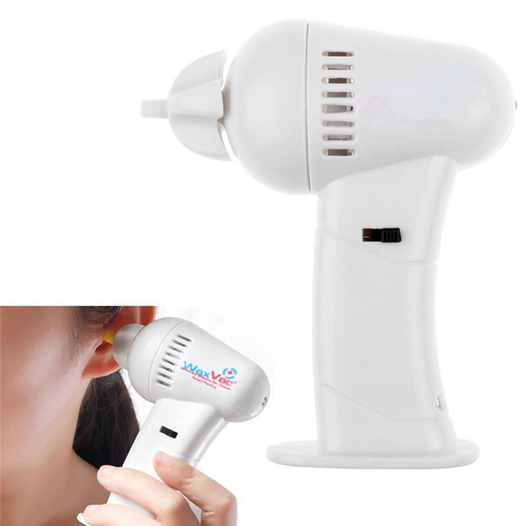 Convenient Electric Ear Vacuum Cleaner Ear Wax Vac Removal Safety Body Health Care Soft Head Ear Care Tool