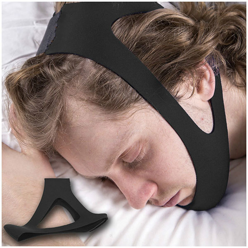 Hot Sale Anti Snore Chin Strap Stop Snoring Snore Belt Sleep Neap Chin Support Straps for Woman Man Night Sleeping Aid Tools