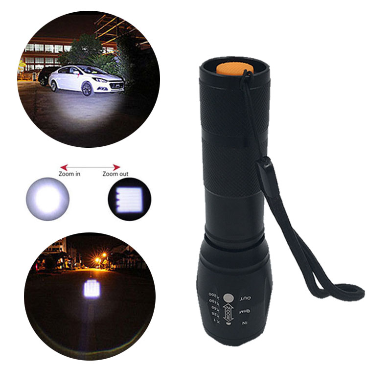 Zoomable Waterproof Linternas LED Flashlight Emergency Work Light