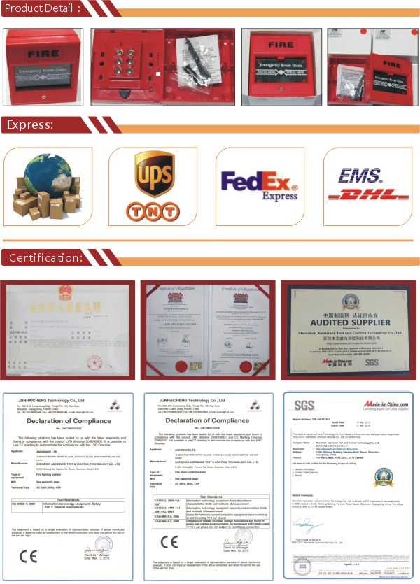 10 Years Manufacturer Pull up Station Manual Call Point