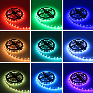 5M 300Leds Non-waterproof RGB Led 3528 DC12V 60Leds/M Flexible String Ribbon Tape Home Decoration led light strip